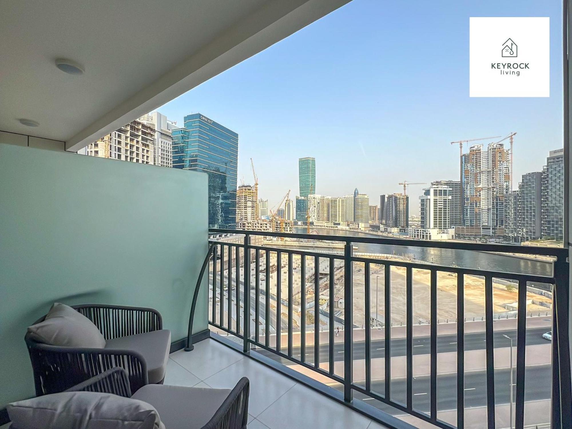 Keyrock Living - 1 Bedroom Apartments - Business Bay - Near Metro Station - Zada Tower Dubai Esterno foto