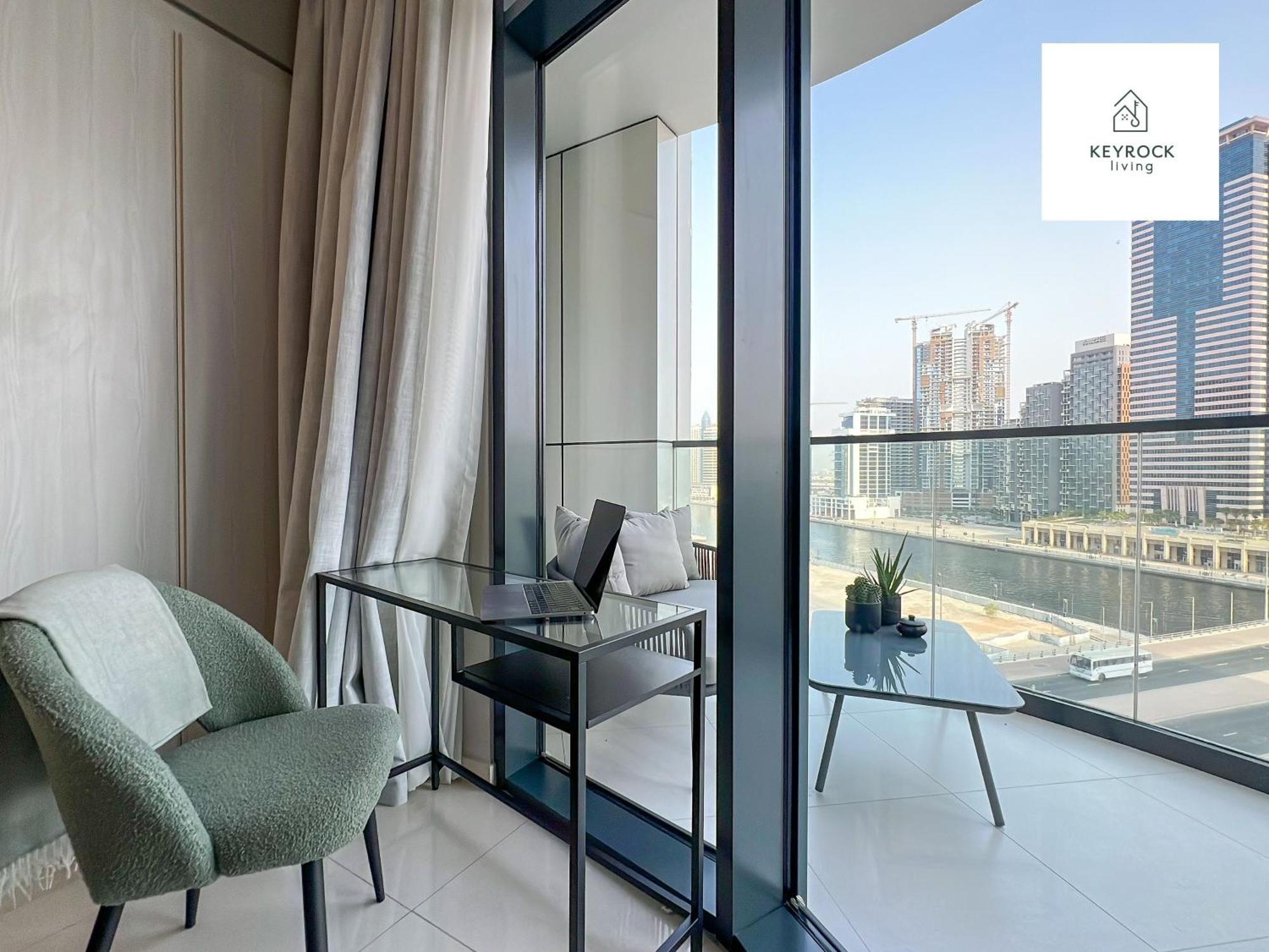 Keyrock Living - 1 Bedroom Apartments - Business Bay - Near Metro Station - Zada Tower Dubai Esterno foto